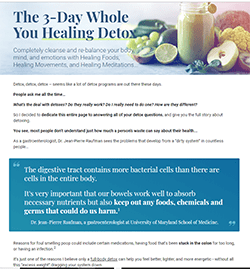 Whole You Healing Detox